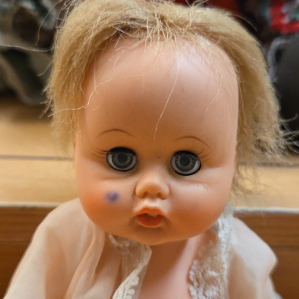 2 1960's Rubber Dolls Ginny‎ Baby..Sleepy Eye Doll